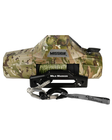 Mission 12K Capacity Winch with Synthetic Rope - Infantry Camo